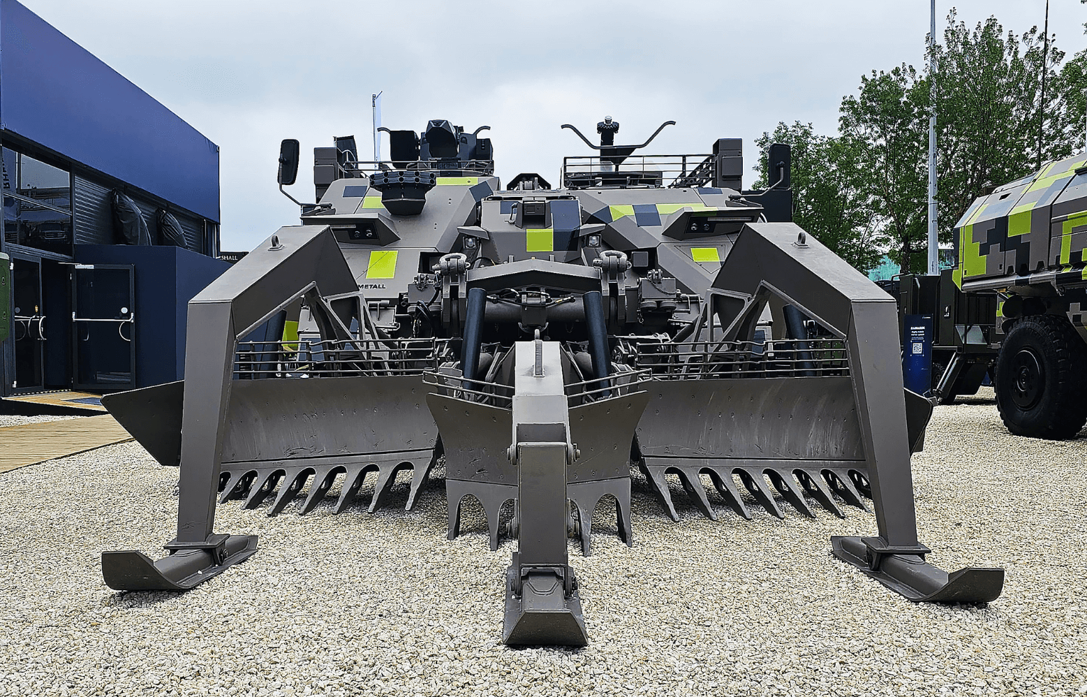 Pearson Engineering Eurosatory Collaboration Masthead with FFG, Milrem Robotics and Rheinmetall